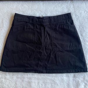BDG Black Denim Mini Skirt with pockets